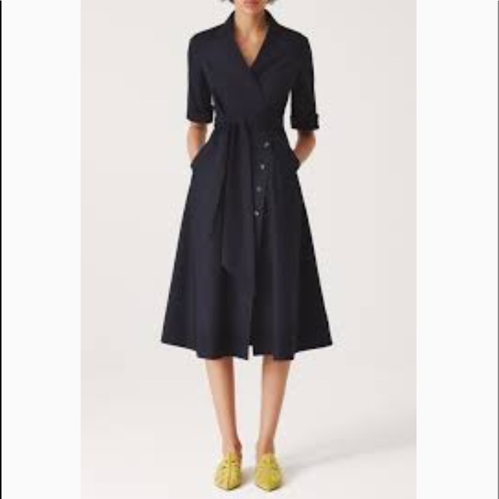 Saloni wrap cotton dress
